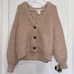 H&M Chunky Knit Cardigan - Beige
